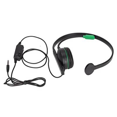 Einohr-Gaming-Headset mit Klarem Klang, Mikrofon mit Geräuschunterdrückung, In-Line-Steuerung, Bester, Kompatibel mit PC, von Vikye