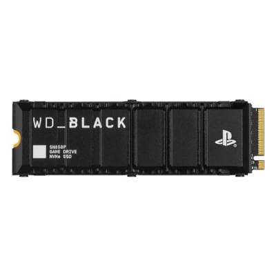 WD_BLACK SN850P 2 TB NVMe SSD Offiziell Lizenziert für PS5 Konsolen (interne Gaming SSD; optimierter Kühlkörper; PCIe Gen4 Technologie, bis zu 7.300 MB/s Lesen, M.2 2280) von WD_BLACK