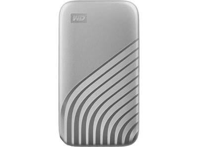 WD My Passport™ Festplatte, 1 TB SSD, 2,5 Zoll, extern, Silber von WD