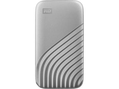 WD My Passport™ Festplatte, 2 TB SSD, 2,5 Zoll, extern, Silber von WD