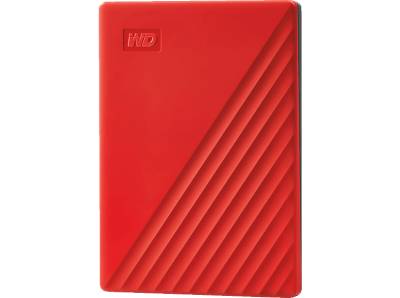 WD My Passport Festplatte, 2 TB HDD, 2,5 Zoll, extern, Rot von WD