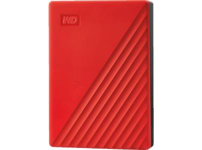 WD My Passport Festplatte, 4 TB HDD, 2,5 Zoll, extern, Rot von WD