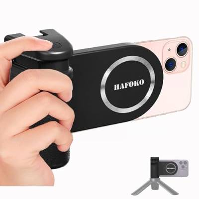 Magnetisch Kamera Halterung Smartphone Verschluss CapGrip Selfie Handhaben Griff Stativ Montieren w 1/4" Kaltschuh Abnehmbar Bluetooth Fernbedienung Kompatibel mit iPhone Alle Telefone von WEWOGA