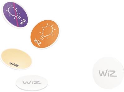 WIZ NFC Tags Fernbedienung, Mehrfarbig von WIZ
