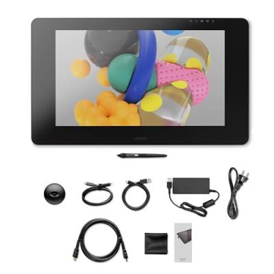 Wacom K100986 Cintiq Pro 24 Tablet (24 Zoll Grafik-Display mit 4K Auflösung & integriertem Standfuß, inkl. Pro Pen 2 Stift mit verschiedenen Ersatzspitzen) von Wacom