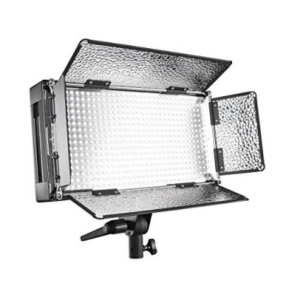 Walimex Pro LED 500 Flächenleuchte (inkl. 4 m Netzkabel, Diffusorplatte und Warmtonfilter) von Walimex pro