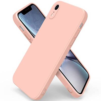 Wanme Handyhülle für iPhone XR Hülle, Ultradünne Weiche Flüssigsilikon Hülle, Vollständige Schutzhülle Handyhülle für iPhone XR (Rosa) von Wanme