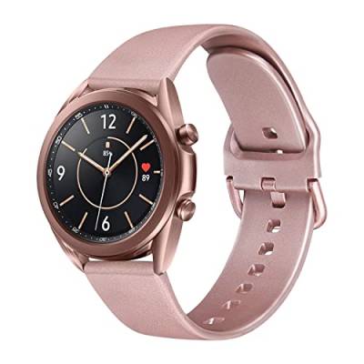 Wanme Kompatibel mit Samsung Galaxy Watch 3 41mm Armband,Silikon Ersatzarmband Uhrenarmband für Samsung Galaxy Watch 3 41mm(Roségold) von Wanme