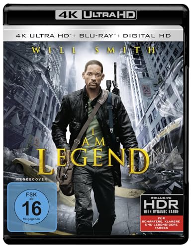 I Am Legend (4K Ultra-HD + 2D-Blu-ray) (2-Disc Version) [Blu-ray] von Warner Bros (Universal Pictures)