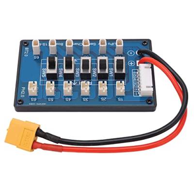 Weikeya Batterie-Balance-Ladeplatine, zeitsparender Balance-Ladeadapter Effiziente breite Kompatibilität 1S PCB ABS für Eisenbahn von Weikeya