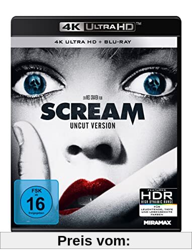 Scream - 4K Ultra HD Blu-ray + Blu-ray (4K Ultra HD) von Wes Craven