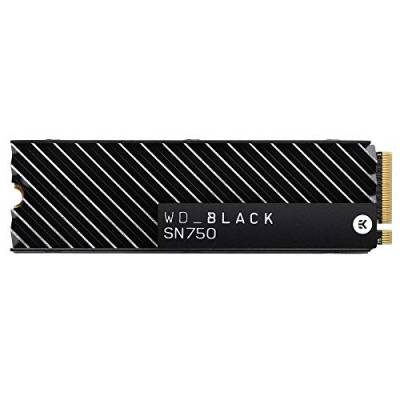 WD_BLACK SN750 NVMe SSD mit Heatsink 500 GB interne SSD (Gaming SSD, 3430 MB/s Lesegeschwindigkeit, mit Kühlkörper, NVMe SSD-Performance, WD_BLACK SSD Dashboard) schwarz von Western Digital