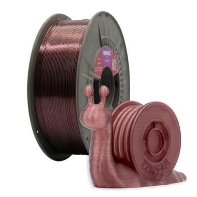 Winkle PETG Krystal Pinkish Filament PETG 1,75 mm 3D-Filament 3D-Drucker Farbe Krystal Pinkish Spule 300 g Rosa, Wein von Winkle