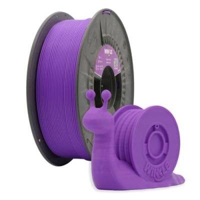 Winkle PLA-Filament, 1,75 mm, Druck-Filament, 3D-Drucker, 3D-Filament, Farbe Violett, Rolle mit 300 g von Winkle