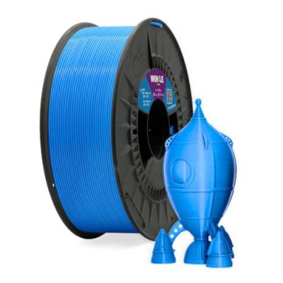 Winkle PLA HIGH SPEED Rush Blue Filament | PLA 1,75 mm | Druckfilament | 3D-Drucker | 3D-Drucker | High Speed | Farbe Rush Blue | Spule mit 1000 g von Winkle