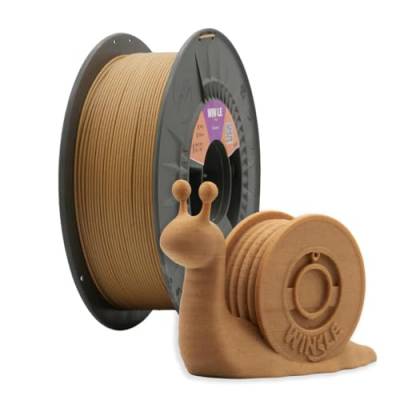 Winkle PLA-WOOD Pine Wood Filament | Pla-Wood 1,75 mm | Filamentdruck | 3D-Drucker | 3D-Filament | Kieferfarbe | Spule 750 g von Winkle