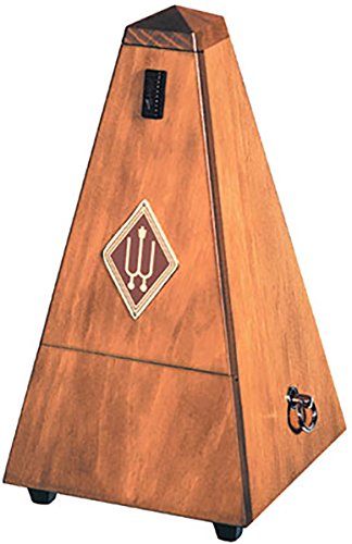 Wittner Metronom 803M Holzgehäuse ohne Glocke Taktell Pyramidenform nussbraun matt von Wittner