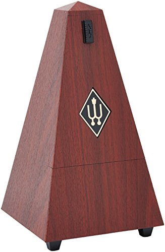 Wittner Metronom 845111 Kunststoffgehäuse ohne Glocke Taktell Pyramidenform Mahagoni-Maserung von Wittner