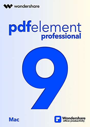 Wondershare - PDFelement 9 - Professional - Lifetime - 1 Gerät für Mac | Mac Aktivierungscode per Email von Wondershare