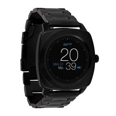 X-WATCH 54026 NARA XW Pro Premium Herren Smartwatch, Apple iOS und Android kompatibel Bc Dark steel von X-WATCH