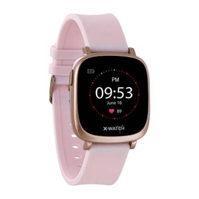 X-WATCH 54039 IVE XW FIT Fitnesstracker, Pulstracker, Kalorientracker, 1,3" Touchscreen, Schrittzähler, Schlafanalyse, Workout, f. Android & iOS, Rose von X-WATCH