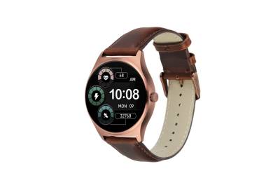 X-Watch QIN XW PRO Smartwatch (3,9 cm/1,22 Zoll, iOS und Android) Herren Smartwatch mit hochwertigem Armband und magnetischem Ladekabel, 3 teilig: Uhr, Armband, Ladekabel, Puls- & Blutdruck, Anruf- & Nachrichtenanzeige, 100 Std Akku von X-Watch