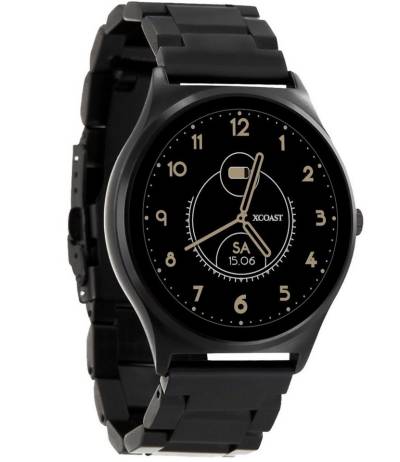 X-Watch QIN XW PRO Smartwatch iphone Smartwatch (1,22 Zoll), Puls, Blutdruck, 21 Sportmodi, Schlaf, Schritte, Kalorien von X-Watch