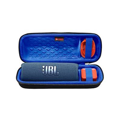 XANAD Hart Reise Tragen Tasche für JBL Flip 6 Flip 5 Flip Essential 2 Bluetooth Box Wasserdichter portabler Lautsprecher - Schutz Hülle (Blau) von XANAD