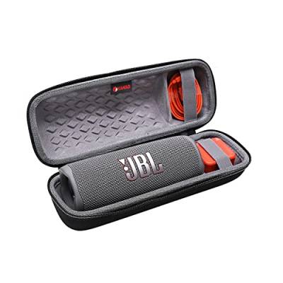 XANAD Hart Reise Tragen Tasche für JBL Flip 6 Flip 5 Flip Essential 2 Bluetooth Box Wasserdichter portabler Lautsprecher - Schutz Hülle (Gray) von XANAD