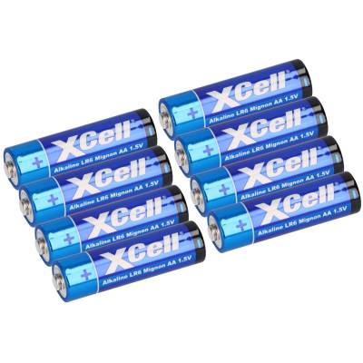 8x XCell 2x 4er Folie AA LR6 Mignon Super Alkaline Batterie von XCell