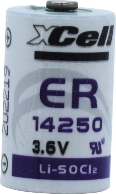 XCELL ER14250 - Lithium Batterie, 1/2 AA, 1200 mAh, 1er-Pack von XCell