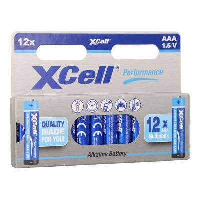 XCell Performance 1,5V LR03 AAA Batterie AlMn 12er Blister von XCell