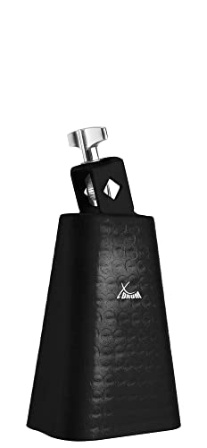 XDrum HCB-5 Cowbell - 5" Kuhglocke mit 20 cm Länge für Drums und Percussion - Glocke aus Stahl - An Schlagzeug montierbar - Schwarz von XDrum