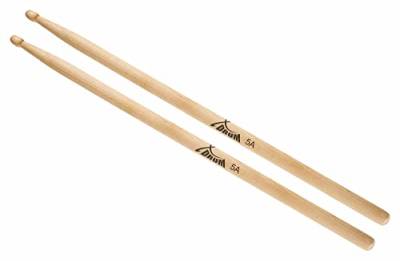 XDrum Schlagzeug Sticks 5A Wood Tip (Holzkopf, Länge: ca. 405 mm, 1 Paar) von XDrum