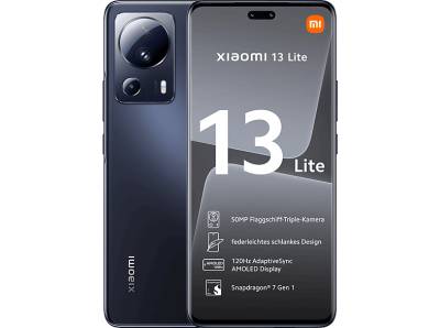 XIAOMI 13 Lite 5G 128 GB Black Dual SIM von XIAOMI