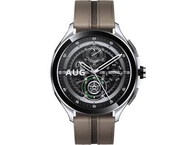 XIAOMI Watch 2 Pro, LTE Smartwatch Aluminium Fluorkautschuk/Leder, 22 mm, Silver von XIAOMI