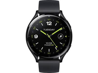 XIAOMI Watch 2 Smartwatch Aluminiumlegierung Thermoplastisches Polyurethan, 20 mm, Black von XIAOMI