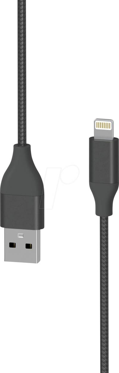XLAYER 217077 - Sync- & Ladekabel, USB-A -> Lightning, 1,5 m, schwarz von XLAYER