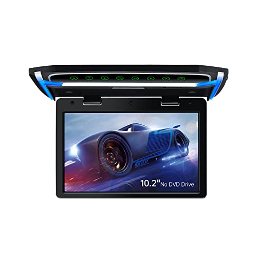 XTRONS 10,2“ Digital TFT 16:9 Bildschirm für Auto Bus unterstützt 1080P Video Auto Overhead Player Auto Monitor mit HDMI Port Automosphäre LED Licht Windows CE für Urlaub (CM101HD) von XTRONS