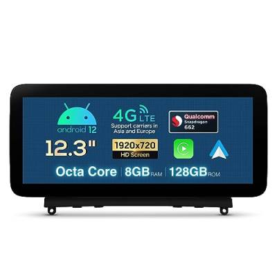 XTRONS 12.3'' Android 12 Autoradio Multimedia Player Qualcomm 662 Octa Core 8+128 Eingebaute 4G Unterstützung Qualcomm Bluetooth 5.1 DVR OBD DAB+ TPMS Optional Für Mercedes Benz C-Klasse W204 NTG 4.0 von XTRONS