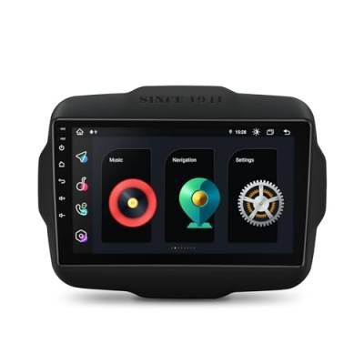 XTRONS 9 Zoll Android 12 Autoradio Octa Core 4GB 64GB Multimedia Player GPS Navigation Eingebautes 4G LTE/CarAutoPlay/Android Auto/DSP für Jeep Renegade(2015-2020) von XTRONS