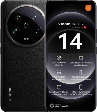 Xiaomi 14 Ultra 512GB Dual-SIM black von Xiaomi