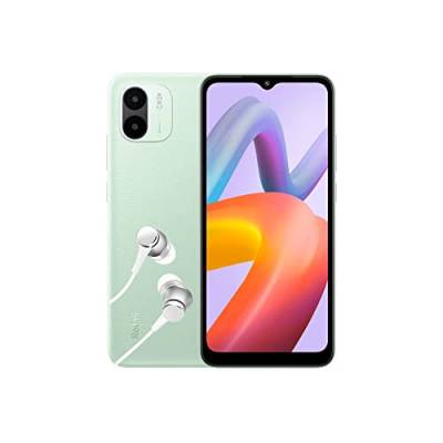 Xiaomi Redmi A2 Smartphone + Kopfhörer, 2+32GB, Handy ohne Vertrag, 6,52" HD+Display, 5.000 mAh, MediaTekHelio G36, 8MP AI Dual Kamera, Dual-SIM, Green (2 Jahre Garantie + DE Version) von Xiaomi