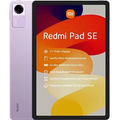Xiaomi Redmi Pad SE WiFi 4/128GB lavender purple Android 13.0 Tablet von Xiaomi