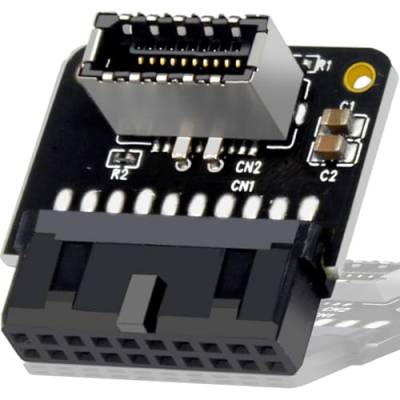 Xiatiaosann USB 3.0 zu 3.1 Adapter, 19-Poliger Header Auf USB 3.1Typ C 20-Poliger TYP-E Frontplatten Adapter für Mainboard von Xiatiaosann