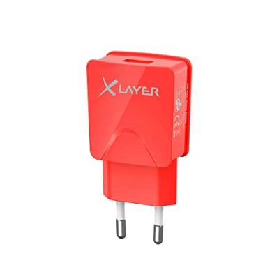 Ladegerät XLayer Colour Line USB Netzteil 2.1A Red von Xlayer
