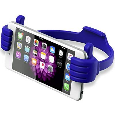 Xlayer Colour Line Handy Halterung Thumbs Up, Ständer für Smartphone und Tablet bis zu 10,1“ (26,6cm), Blau von Xlayer