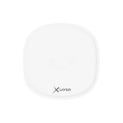 Xlayer Wireless Charging Pad Family Single, Induktions – Ladestation für induktionsfähige Smartphones und Tablets, Qi Ladestation Ladegerät, Weiß von Xlayer