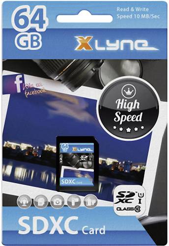 Xlyne 7364000 SDXC-Karte 64GB Class 10, UHS-I von Xlyne
