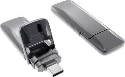 Xlyne 7625600 USB-Stick 256GB Grau 7625600 USB-C® USB 3.2 (Gen 2) von Xlyne